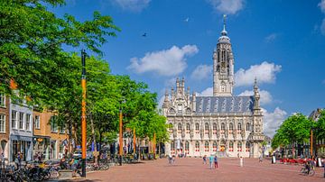 Hôtel de ville de Middelburg, Zeeland, Pays-Bas. sur Jaap Bosma Fotografie