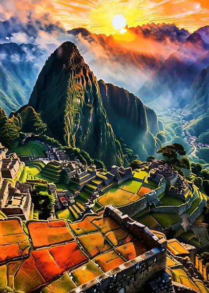 Lever de soleil sur le Machu Picchu par MIROKKU