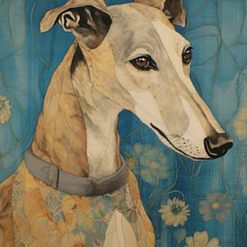 Elegantes Windhund-Porträt von IamHome Studio