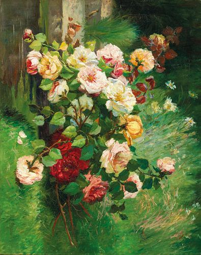 Summer flower bouquet, Eugène Henri Cauchois