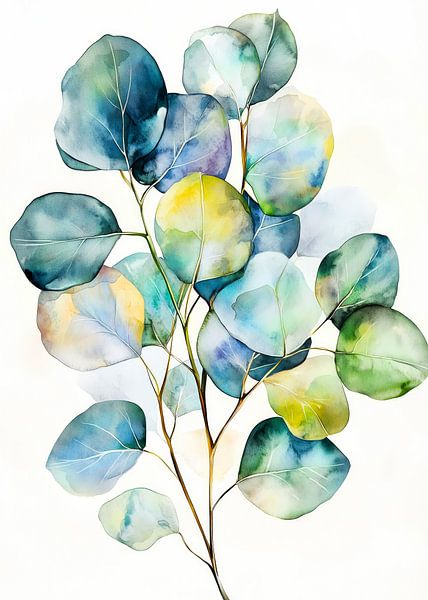 Eucaliptus leaves nature art 5 by JBJart Justyna Jaszke