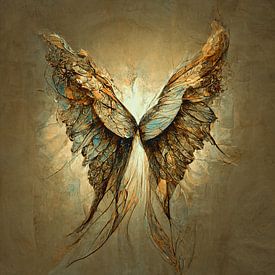 Spiritual Art. "Vlinders van liefde" Een serie van 3 van Anne Loos