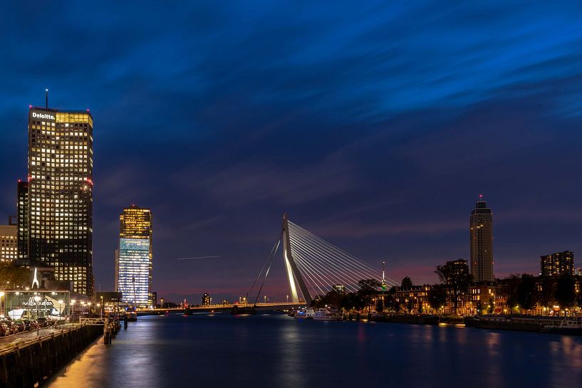 Blue hour Rotterdam by Inge van der Stoep