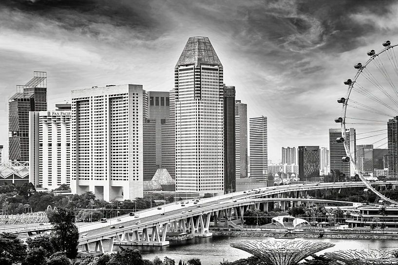 Singapur - Dynamische Skyline von Singapur von Stadtlandschaften – Rick Van der Poorten Fotografie
