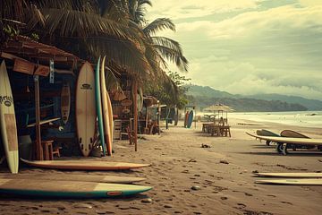Surfshop rust aan het strand van Art & Soul Creations