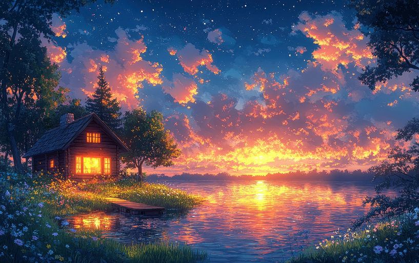 Serenity by the Lake by robby akrim