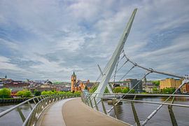 The Peace Bridge in Londonderry by Antwan Janssen