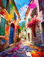 Lebendige Gasse – Kotor zwischen Stein und Farbträumen