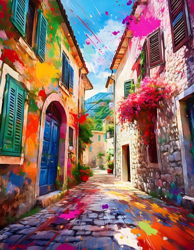 Ruelle vivante - Kotor entre pierre et rêves de couleurs