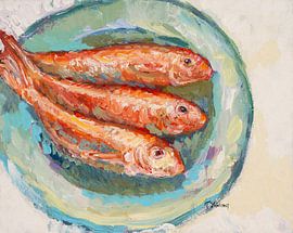 Drie rode mullen van Tanja Koelemij