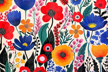 Colourful flowers V by Whale & Sons