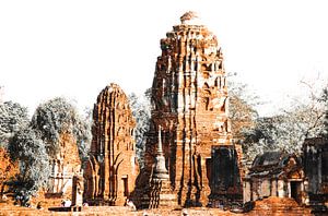 Stupas en monochrome, Ayutthaya, Thaïlande sur The Book of Wandering