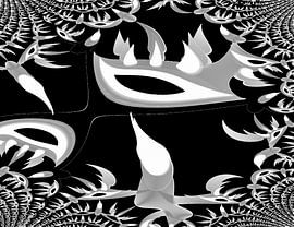 Tribal trio Multiplie Black by Nicky`s Prints