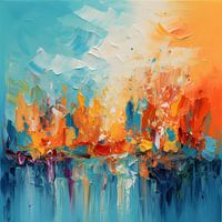 Blue and orange