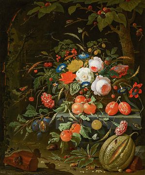 Flowers and Fruit, Abraham Mignon