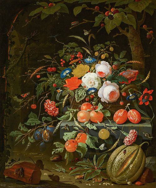 Blumen und Früchte, Abraham Mignon von Meisterhafte Meister