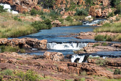 waterfall at the bourkes potholes in south africa
