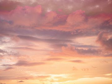 Pastelkleurige zonsondergang Costa Rica van Raisa Zwart