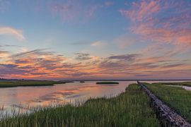 Salt marsh sunset by Jan Georg Meijer