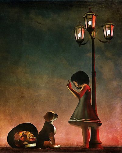 Kinderen Kunst: Stoute  hond