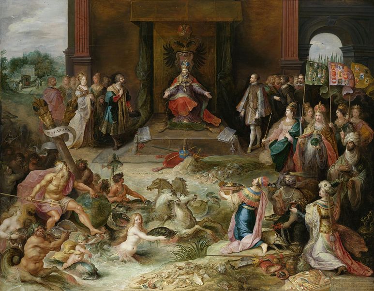 Die Abdankung von Karl V, Frans Francken der Jüngere von Meisterhafte Meister