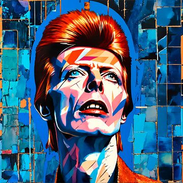 De Kleuren van Bowie - Levendig en Expressief van Zebra404 - Art Parts