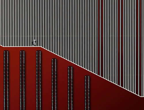 grand escalier rouge