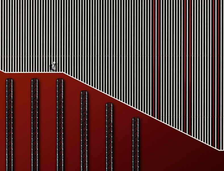 grand escalier rouge par Tomasz Buczkowski ( Tomush )