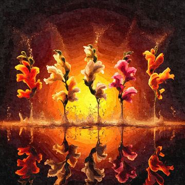 Snapdragon Symphony - Kleuren in het vuur van Sabine Wagner