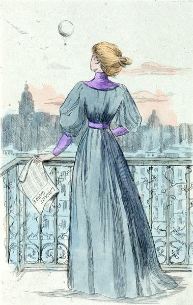 Damenmode des 19. Jahrhunderts in Paris (1870), Henri Boutet von Liszt Collection