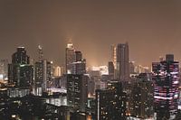 Die Skyline von Bangkok bei Nacht