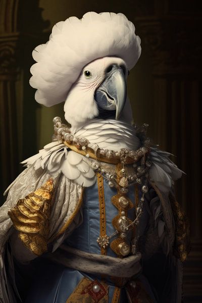 Baron-style bird by PIX on the wall