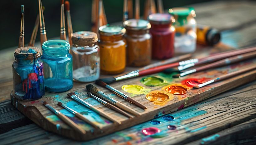 Malerei von fernlichtsicht