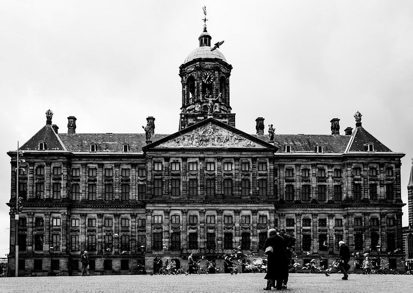 Palais royal sur la place du Dam à Amsterdam par Linsey Aandewiel-Marijnen