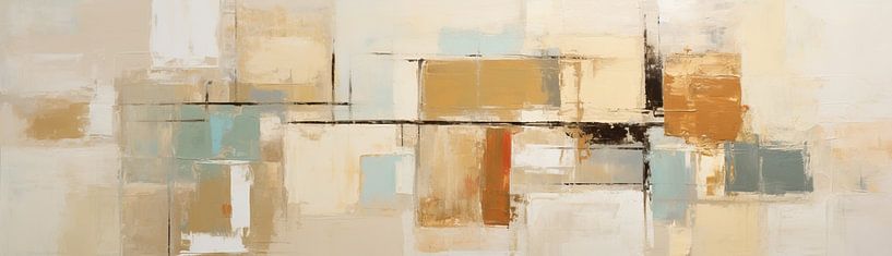 Geometrisch Abstract | Silent Stories in Colors van ARTEO Schilderijen