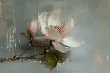 Magnolia dans le style japonais sur Japandi Art Studio