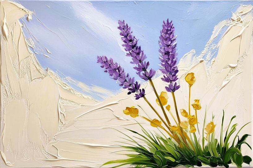 Lavendel und Blumen malen von Art & Soul Creations