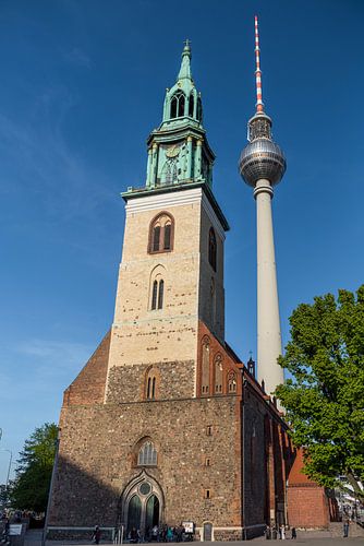 Berlijn Alexanderplatz en televisietoren