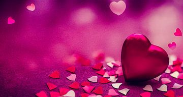 Valentinstag Header Wallpaper Hintergrund Illustration 03 von Animaflora PicsStock