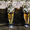 Statues d'eau à la grotte des éléphants de Goa Gajah à Bali (Indonésie) sur Dieter Walther