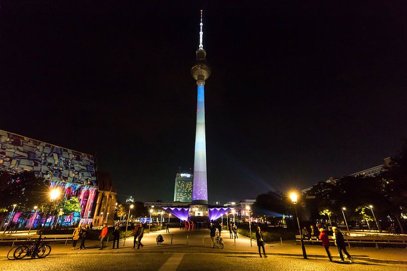 Television tower on Alexanderplatz in a special light by Frank Herrmann