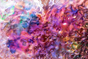Droomkleuren III - Abstract Natuur Expressionist van FRESH Fine Art
