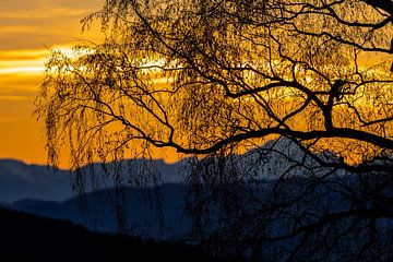Sonnenuntergang in Kärnten.