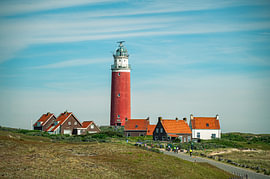 Vuurtoren bij Texelse kust van SR Blaauw