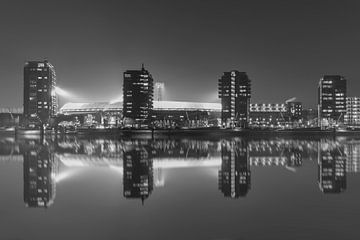 Feyenoord Stadion "De Kuip" Reflectie 2017 in Rotterdam van MS Fotografie | Marc van der Stelt