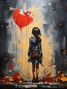 Banksy meets Pollock art van PixelPrestige thumbnail