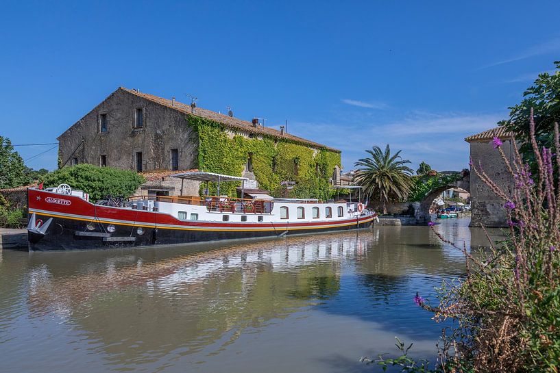 Le Somail Canal du Midi, Frankreich von Russcher Tekst & Beeld