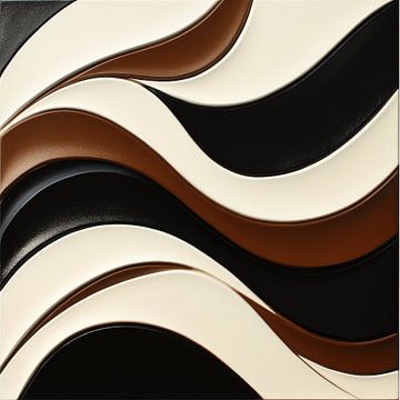 Moderne bruine golven