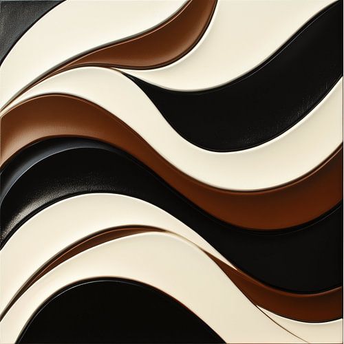 Moderne braune Wellen