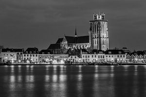 Grote Kerk von Dordrecht in schwarzweiss - 1